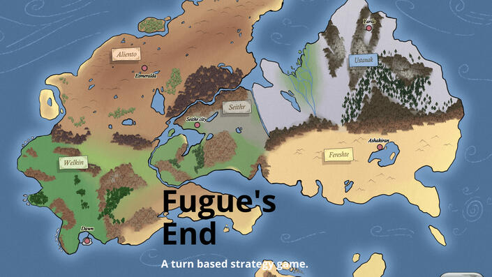 Fugue's End Logo Sofia Alexandria Fugue's End Alexander Huertas Pleroma Studios Logo Sofia Alexandria